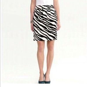 Banana Republic Zebra Skirt